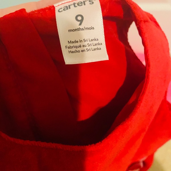 Red dress with sequin bow belt detail. - Picture 5 of 5